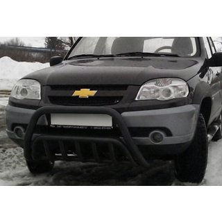 Kengurins WT002 Black (nerūsējošais tērauds) Chevrolet Niva 1998–2020