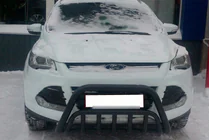 Ford Kuga/Escape 2013–2019 Kenguru stienis WT002 Black (nerūsējošais tērauds) foto 3