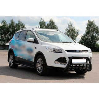 Kenguru stienis WT002 Black (nerūsējošais tērauds) Ford Kuga/Escape 2013–2019 foto 2