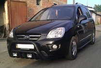 Kia Carens 1999–2012 Kengurins WT002 Black (nerūsējošais tērauds) foto 2
