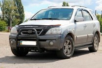 Kia Sorento I BL 2002–2009 Bullbar QT007 Black (nerūsējošais tērauds) foto 1