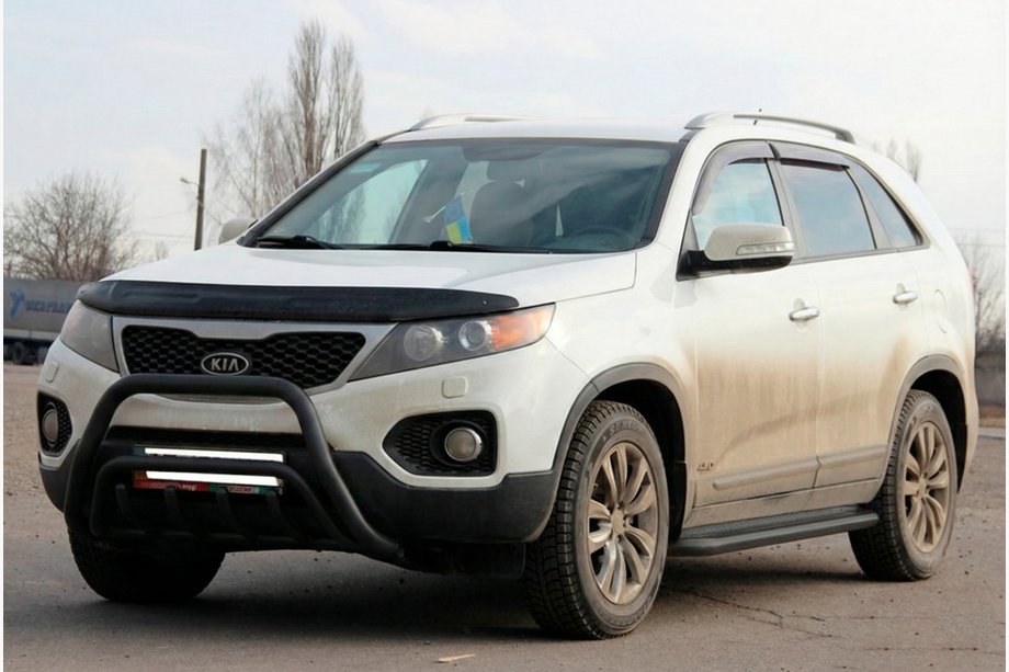 Kia Sorento II XM 2009–2014 Bullbar WT002/2 Black (nerūsējošais tērauds) Image