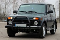 Lada Niva un Urban 1977– Bullbar QT007 Black (nerūsējošais tērauds) foto 2