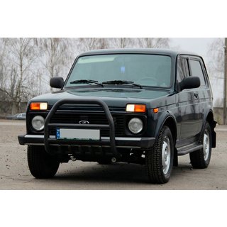 Bullbar QT007 Black (nerūsējošais tērauds) foto 2
