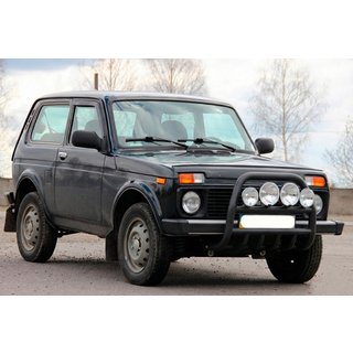 Bullbar QT007 Black (nerūsējošais tērauds) foto 3