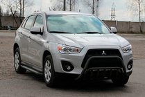 Mitsubishi ASX 2010–2023 Kenguru stienis WT002 Black (nerūsējošais tērauds) foto 1
