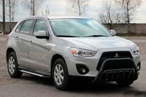 Mitsubishi ASX 2010–2023 Kenguru stienis WT002 Black (nerūsējošais tērauds) foto 3