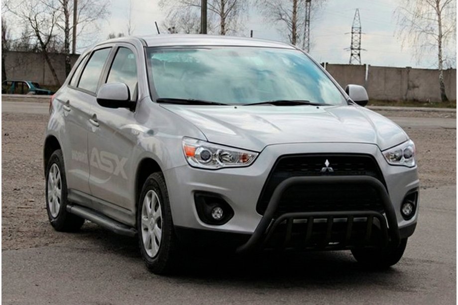 Mitsubishi ASX 2010–2023 Kenguru stienis WT002 Black (nerūsējošais tērauds) Image