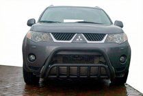 Mitsubishi Outlander 2006–2012 Kenguru stienis WT002 Black (nerūsējošais tērauds) foto 2