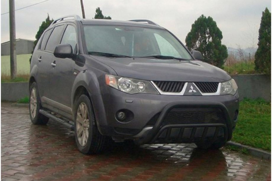 Mitsubishi Outlander 2006–2012 Kenguru stienis WT002 Black (nerūsējošais tērauds) Image