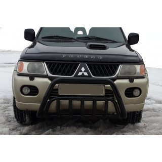 Kengurins WT002 Black (nerūsējošais tērauds) Mitsubishi Pajero Sport 1996–2007