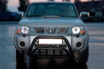 Nissan NP300 1999–2015 Kengurins WT002 Black (nerūsējošais tērauds) foto 2