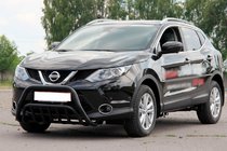 Nissan Qashqai 2014–2021 Kengurins WT002 Black (nerūsējošais tērauds) foto 2