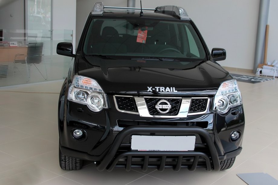 Nissan X-trail T31 2007–2014 Priekšējais aizsargstienis WT002 Black (nerūsējošais tērauds) Foto 4
