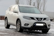 Nissan X-trail T32/Rogue 2014–2021 Kengurins WT002 Black (nerūsējošais tērauds) foto 2