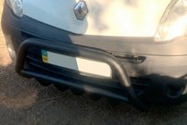 Renault Kangoo 2008–2020 Kenguru stienis WT002 Black (nerūsējošais tērauds) foto 3