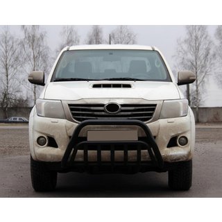 Kenguru stienis WT002 Black (nerūsējošais tērauds) Toyota Hilux 2006–2015 foto 1