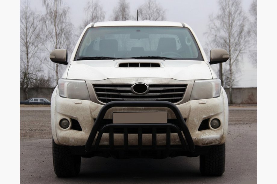 Toyota Hilux 2006–2015 Kenguru stienis WT002 Black (nerūsējošais tērauds) Image