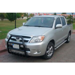 Bullbar QT007 Black (nerūsējošais tērauds) Toyota Hilux 2006–2015 foto 2