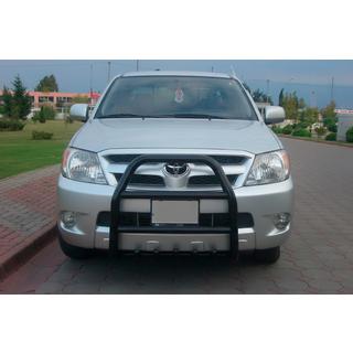 Bullbar QT007 Black (nerūsējošais tērauds) Toyota Hilux 2006–2015 foto 1