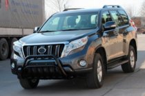 Toyota Land Cruiser Prado 150 2009–2023 Kengurins WT002 Black (nerūsējošais tērauds) foto 3