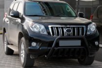 Toyota Land Cruiser Prado 150 2009–2023 Kengurins WT002 Black (nerūsējošais tērauds) foto 4