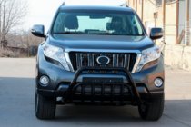 Toyota Land Cruiser Prado 150 2009–2023 Kengurins WT002 Black (nerūsējošais tērauds) foto 5