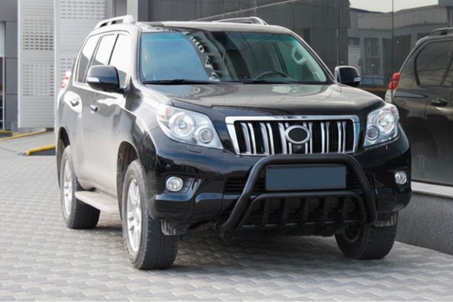 Toyota Land Cruiser Prado 150 2009–2023 Kengurins WT002 Black (nerūsējošais tērauds) Image