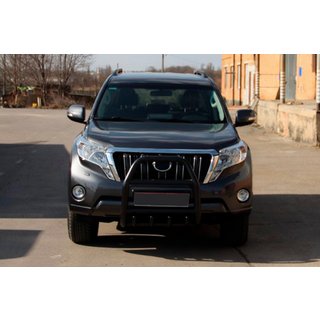 Bullerbārs QT007 Black (nerūsējošais tērauds) Toyota Land Cruiser Prado 150 2009–2023 foto 3