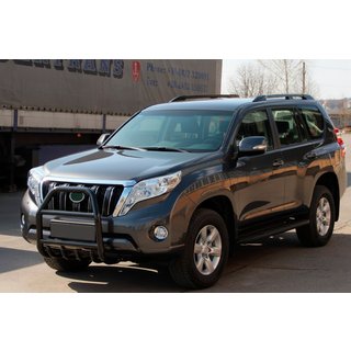 Bullerbārs QT007 Black (nerūsējošais tērauds) Toyota Land Cruiser Prado 150 2009–2023 foto 2