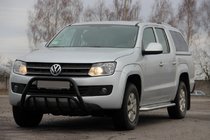 Volkswagen Amarok 2010–2022 Kengurins WT002 Black (nerūsējošais tērauds) foto 1