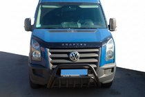 Volkswagen Crafter 2006–2016 Kengurins WT002 Black (nerūsējošais tērauds) foto 1