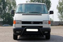 Volkswagen T4 Caravelle/Multivan 1990–2003 Kengurins WT002 Black (nerūsējošais tērauds) foto 3