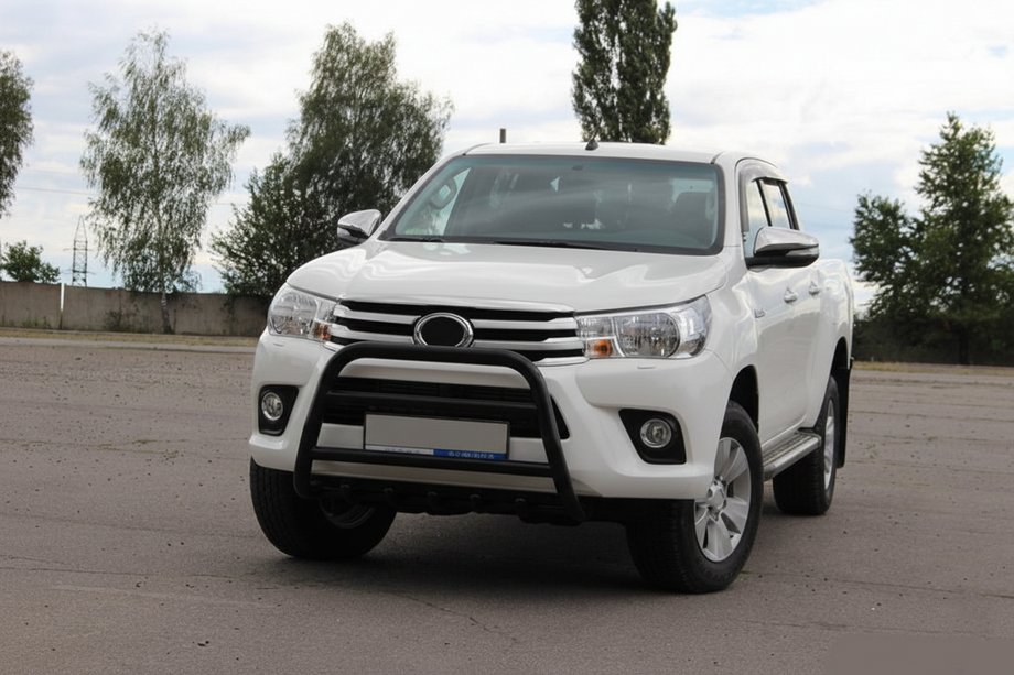 Toyota Hilux 2015– Priekšējais aizsargstienis WT010 Black (nerūsējošais tērauds) Foto 3