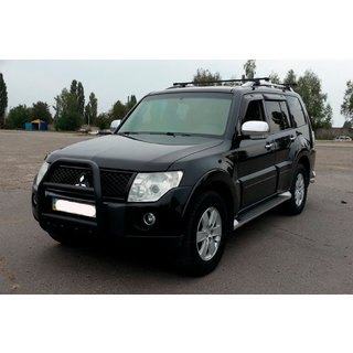 Bullbar QT007 Black (nerūsējošais tērauds) Mitsubishi Pajero Wagon III 1999–2006 foto 2