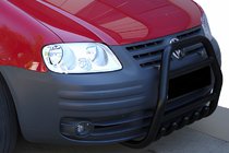 Volkswagen Caddy 2004–2010 Bullerbārs QT007 Black (nerūsējošais tērauds) foto 1