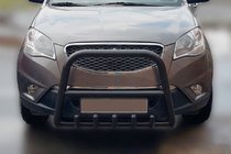 SsangYong Korando 2010–2019 Priekšējais aizsargstienis (bullbar) F1-40 Black (nerūsējošais tērauds) foto 2