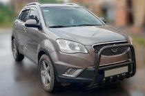 SsangYong Korando 2010–2019 Priekšējais aizsargstienis (bullbar) F1-40 Black (nerūsējošais tērauds) foto 1