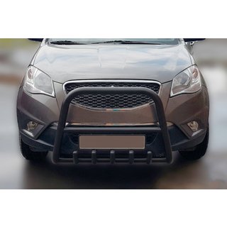 Priekšējais aizsargstienis (bullbar) F1-40 Black (nerūsējošais tērauds) foto 2