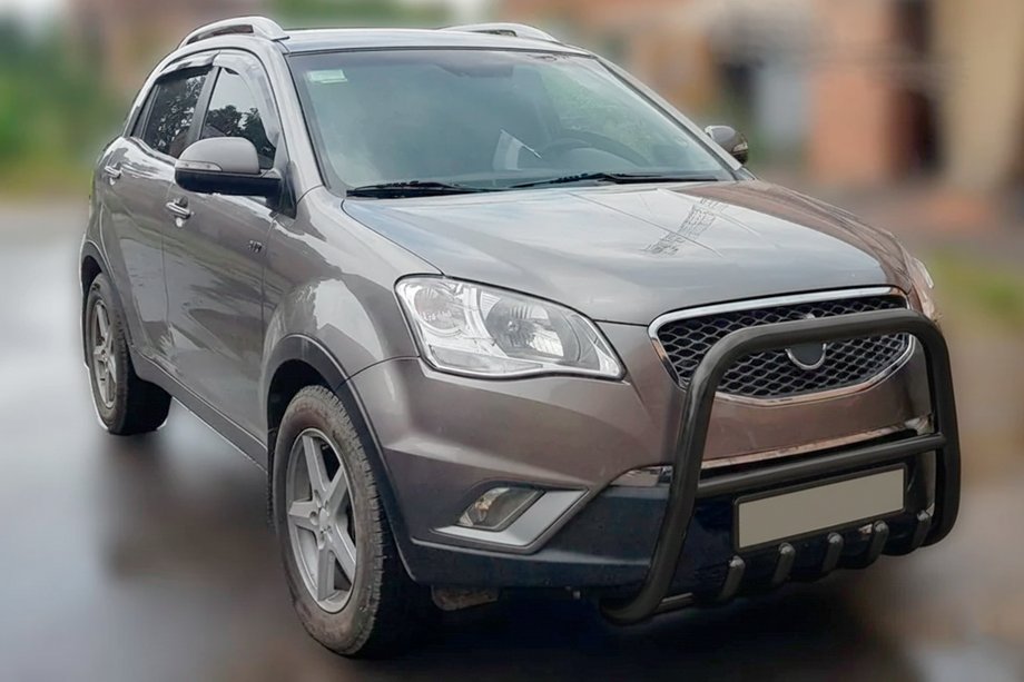 SsangYong Korando 2010–2019 Priekšējais aizsargstienis (bullbar) F1-40 Black (nerūsējošais tērauds) Image