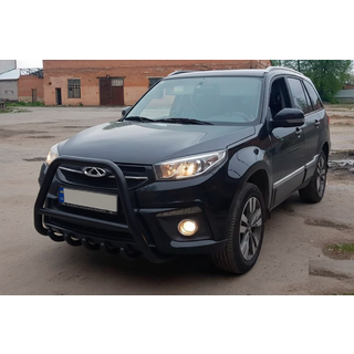 Bullbar WT009 Black (nerūsējošais tērauds) Chery Tiggo 3 2005– foto 3