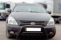 Kia Carnival 2002–2013 Priekšējais aizsargstienis WT002 Black (2006-2013, nerūsējošais tērauds) foto 1