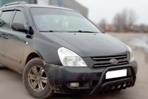 Kia Carnival 2002–2013 Priekšējais aizsargstienis WT002 Black (2006-2013, nerūsējošais tērauds) foto 2
