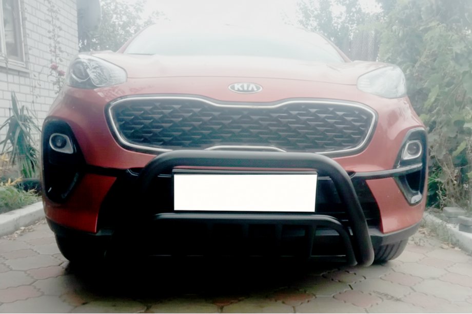 Kia Sportage 2015–2021 Priekšējais aizsargstienis WT002 Black (nerūsējošais tērauds) Image