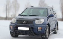 Toyota Rav 4 2001–2005 Priekšējais aizsargstienis WT002 Black (nerūsējošais tērauds) foto 2
