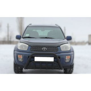 Priekšējais aizsargstienis WT002 Black (nerūsējošais tērauds) Toyota Rav 4 2001–2005 foto 1