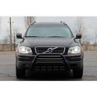 Priekšējais aizsargstienis WT002 Black (nerūsējošais tērauds) Volvo XC90 2002–2014 foto 2