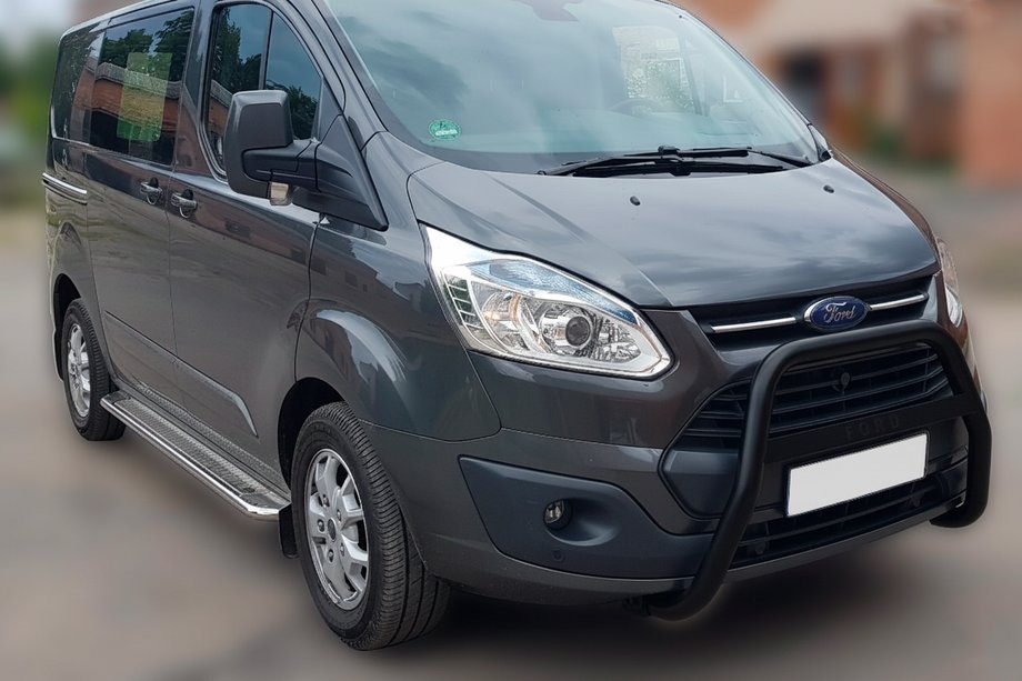 Ford Custom 2013–2022 Kengurstienis WT006 F1-55 Black (nerūsējošais tērauds) Image