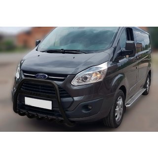 Bullbar WT006 F1-56 Black (nerūsējošais tērauds) Ford Custom 2013–2022