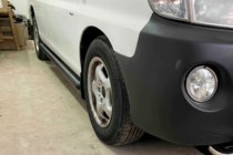 Hyundai H200, H1, Starex 1998–2007 Sānu caurules BB002 Black (2 gab., nerūsējošais tērauds) foto 1